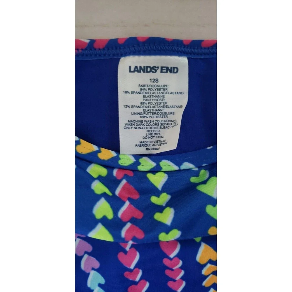 NWT Lands' End Girls Slim Swim Mini Skirt Swim Bottoms